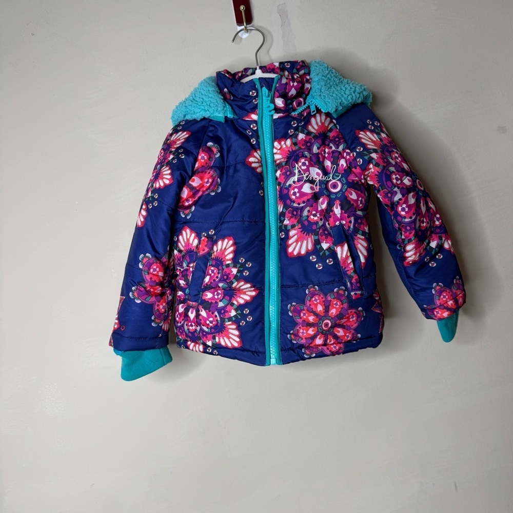 Desigual Colorful Jacket with Teal Accents size 24 months